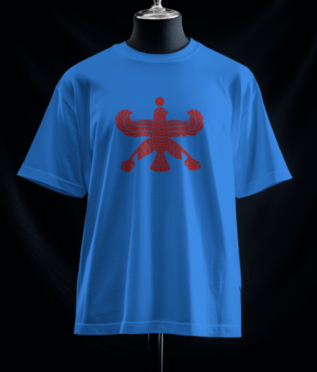تیشرت شهباز سرخ (رنگ آبی)
