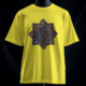 تیشرت کاشی لاجوردی هشت پر (رنگ زرد)