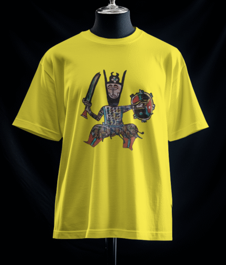 تیشرت آدمک (رنگ زرد)