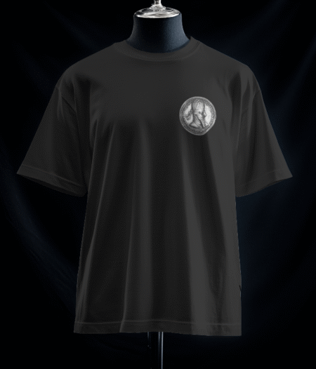 تیشرت نشان افتخار سکه اردشیر (رنگ مشکی)