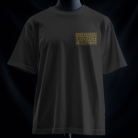 تیشرت نشان افتخار نیایش داریوش بزرگ به خط میخی (رنگ مشکی)