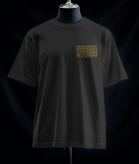 تیشرت نشان افتخار نیایش داریوش بزرگ به خط میخی (رنگ مشکی)