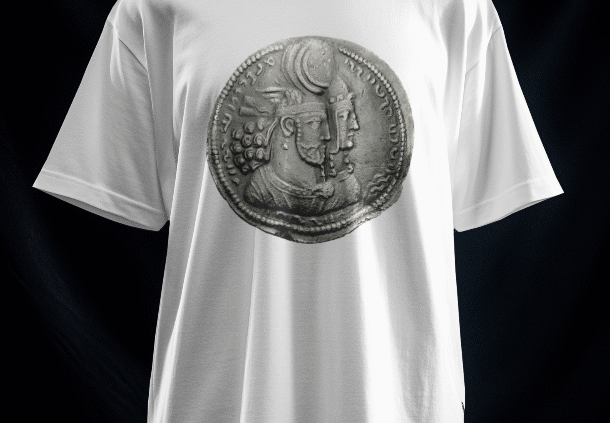 تیشرت بهرام دوم و همسرش شاپوردختک