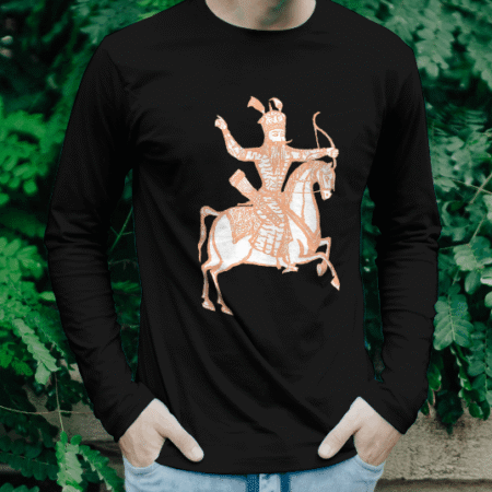 تیشرت آستین بلند رستم (رنگ مشکی)