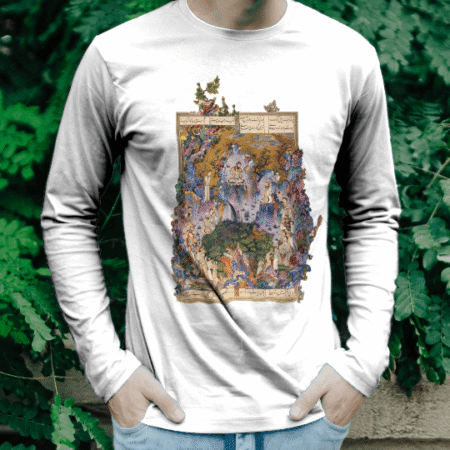 تیشرت آستین بلند گیومرث (رنگ سفید)